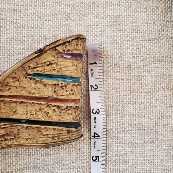 Spring Step Ravo Brown/tan Strappy Black Circle Leather Wedge Sandals Size 9 - Picture 13 of 14